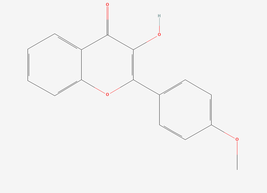 Two-dimensional chemical structure of 3-Hydroxy-4'-methoxyflavone