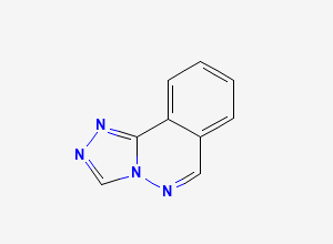Two-dimensional chemical structure of S-Triazolo[3,4-a]phthalazine, CAS 234-80-0