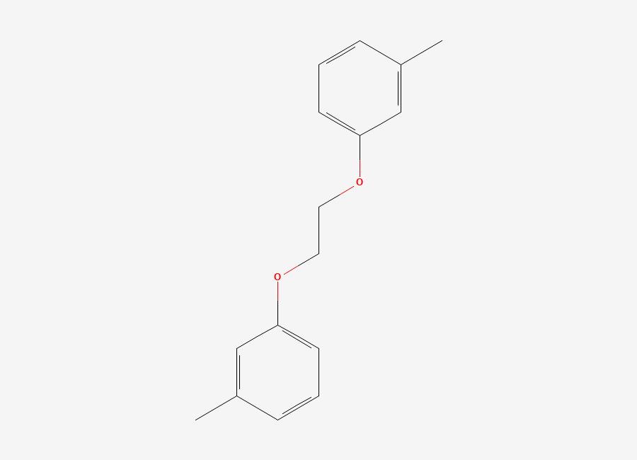 Two-dimensional chemical structure of 1,1'-(Ethane-1,2-diylbis(oxy))bis(3-methylbenzene)