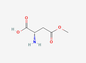 Two-dimensional chemical structure of Aspartic acid beta-methyl ester
