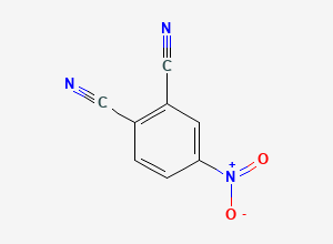 Two-dimensional chemical structure of 1,2-Benzenedicarbonitrile, 4-nitro, CAS 31643-49-9