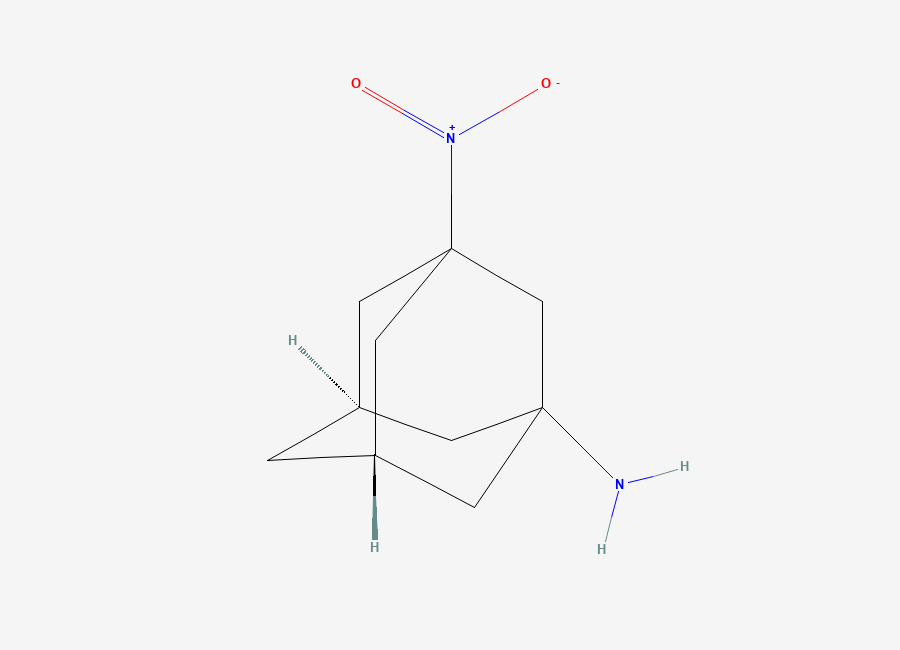Two-dimensional chemical structure of (1r,3s,5R,7S)-3-nitroadamantan-1-amine