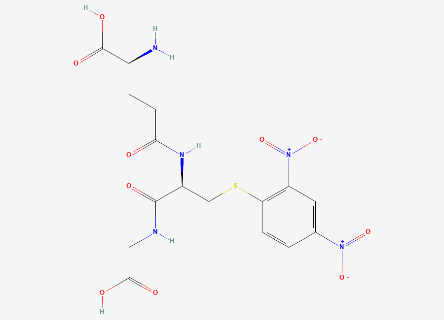 Two-dimensional chemical structure of S-(2,4-dinitrophenyl)glutathione