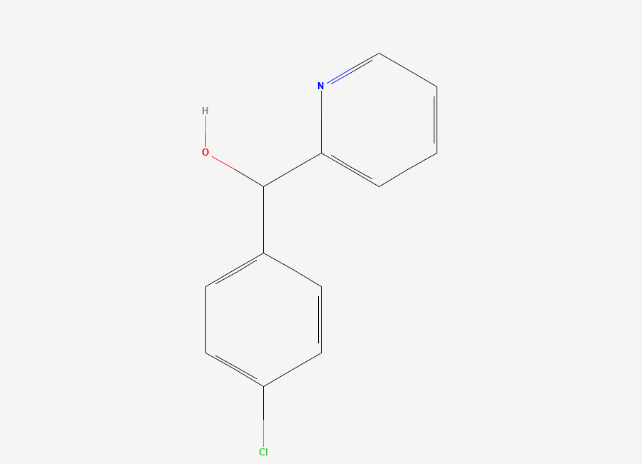 Two-dimensional chemical structure of Carbinoxamine Related Compound B, CAS 27652-89-7