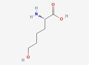 Two-dimensional chemical structure of epsilon-Hydroxynorleucine