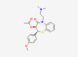 Two-dimensional chemical structure of Diltiazem EP Impurity A/ Diltiazem Related Compound A / Diltiazem (2R)-Isomer (Free Base), CAS 111188-71-7