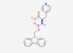 Two-dimensional chemical structure of Fmoc-D-4-Pyridylalanine