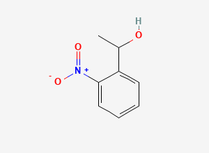 Two-dimensional chemical structure of 1-(2-Nitrophenyl)ethanol