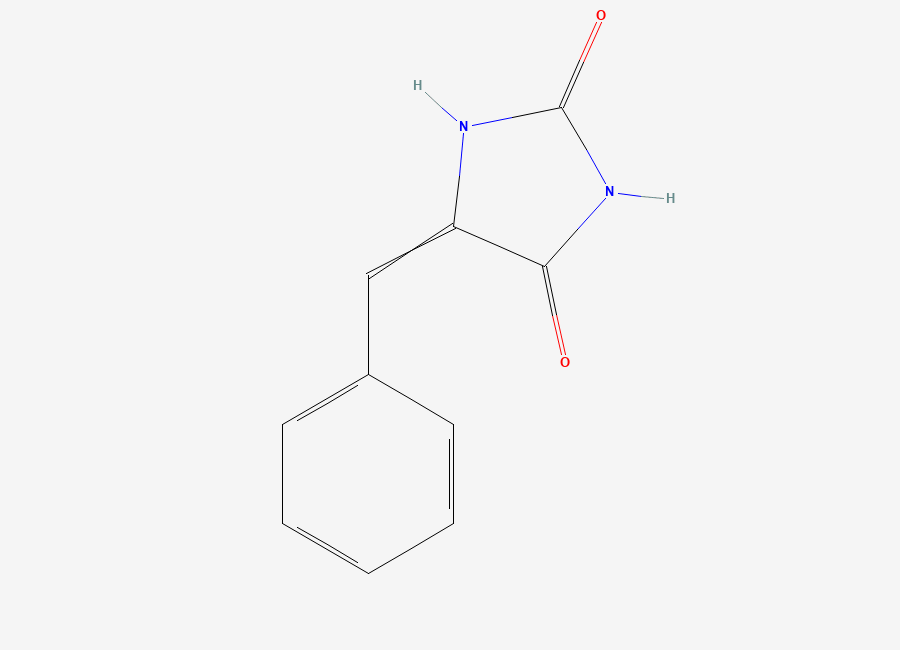 Two-dimensional chemical structure of 5-Benzylidenehydantoin