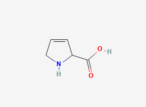 Two-dimensional chemical structure of 3,4-Dehydroproline