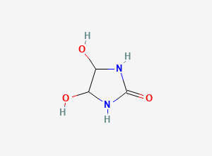 Two-dimensional chemical structure of 2-Imidazolidinone, 4,5-dihydroxy-