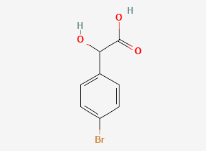 Two-dimensional chemical structure of p-Bromomandelic acid