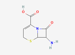 Two-dimensional chemical structure of 7-amino-8-oxo-5-thia-1-azabicyclo[4.2.0]oct-2-ene-2-carboxylic Acid