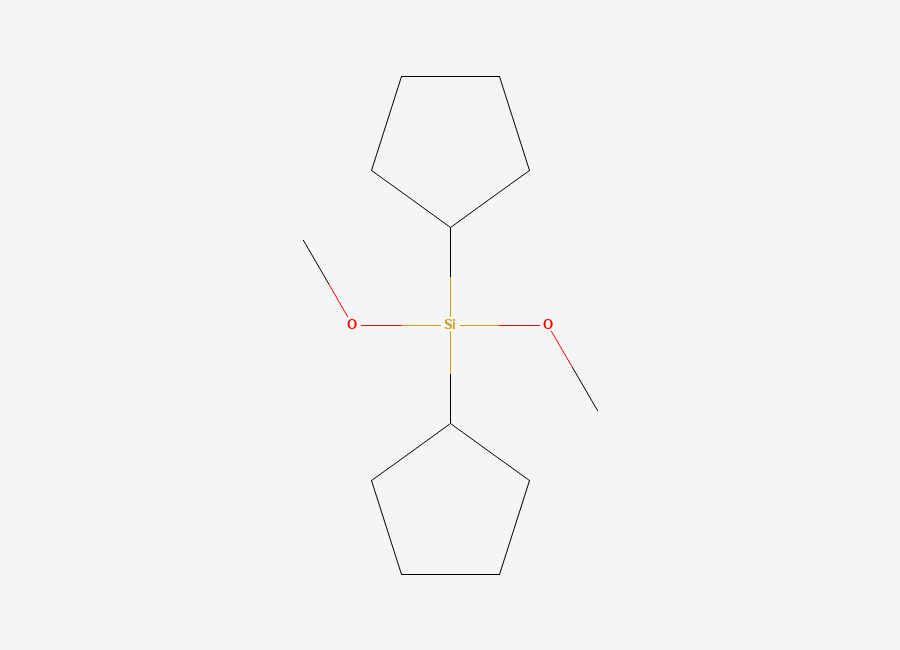 Two-dimensional chemical structure of Cyclopentane, 1,1'-(dimethoxysilylene)bis-