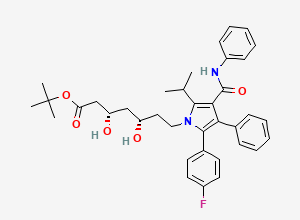 Two-dimensional chemical structure of (3S,5S)-Atorvastatin tert-Butyl Ester, CAS 1428118-12-0