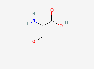 Two-dimensional chemical structure of DL-O-Methylserine