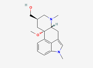 Two-dimensional chemical structure of 10-Methoxy-1,6-dimethylergoline-8beta-methanol