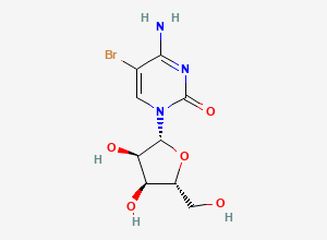 Two-dimensional chemical structure of 5-Bromocytidine