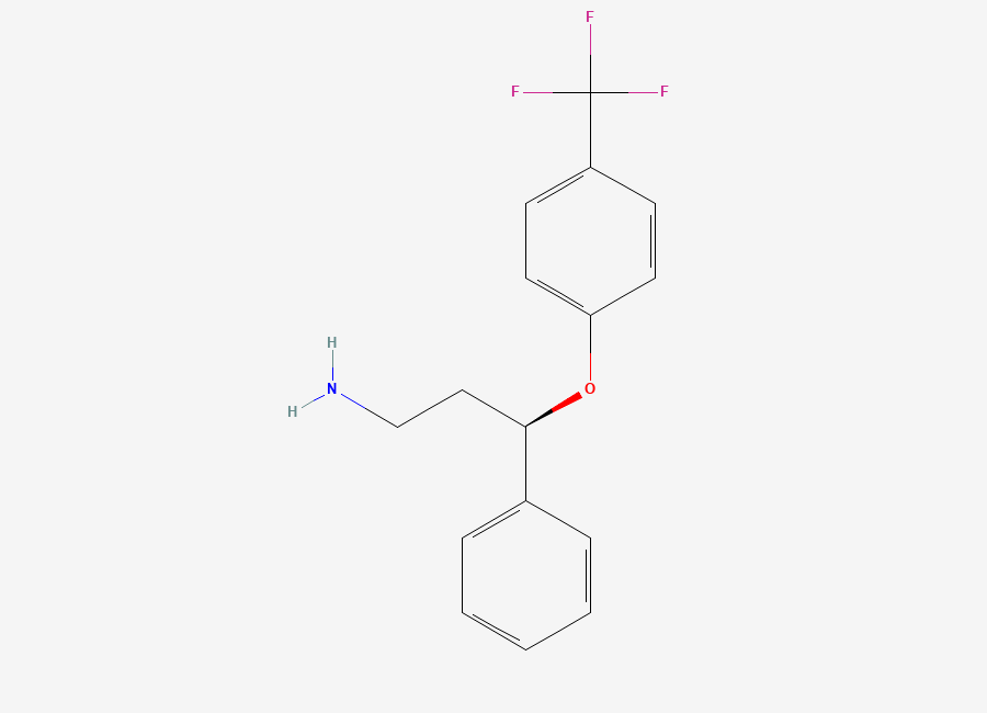 Two-dimensional chemical structure of (R)-Norfluoxetine
