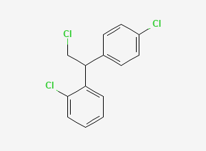 Two-dimensional chemical structure of Benzene, 1-chloro-2-(2-chloro-1-(4-chlorophenyl)ethyl)-
