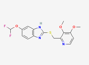 Two-dimensional chemical structure of Pantoprazole EP Impurity B, CAS 102625-64-9