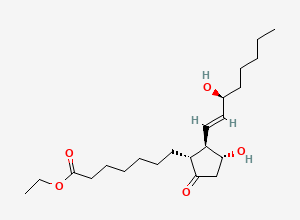 Two-dimensional chemical structure of Alprostadil EP Impurity I / Prostaglandin E1,ethyl ester, CAS 35900-16-4