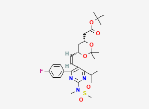 Two-dimensional chemical structure of Rosuvastatin Impurity 45, CAS 1821422-50-7
