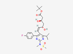 Two-dimensional chemical structure of Rosuvastatin Impurity 69, CAS 1821422-51-8