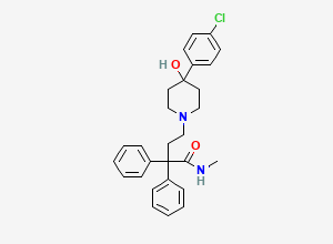Two-dimensional chemical structure of Desmethyl Loperamide, CAS 66164-07-6