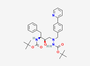 Two-dimensional chemical structure of Atazanavir 4R,5S-Diasteroisomer of DIBOC, CAS 1006868-81-0