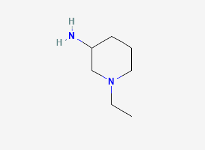 Two-dimensional chemical structure of 1-Ethylpiperidin-3-amine, CAS 6789-94-2