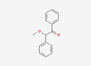 Two-dimensional chemical structure of Methyl Benzoin