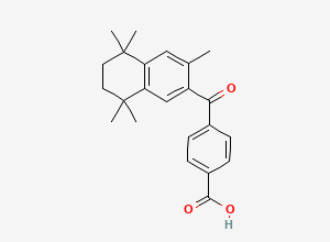 Two-dimensional chemical structure of Bexarotene Keto acid impurity, CAS 153559-46-7