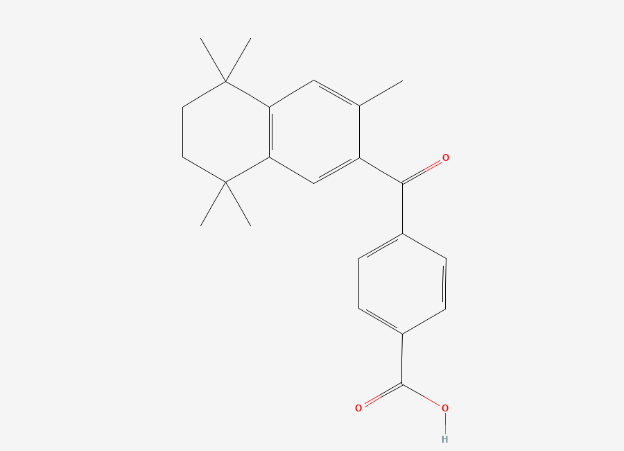 Two-dimensional chemical structure of Bexarotene Keto acid impurity, CAS 153559-46-7