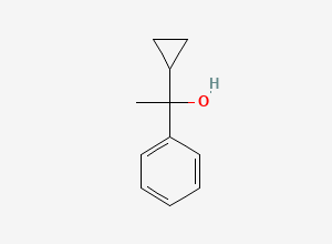 Two-dimensional chemical structure of alpha-Cyclopropyl-alpha-methylbenzenemethanol
