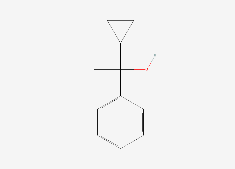 Two-dimensional chemical structure of alpha-Cyclopropyl-alpha-methylbenzenemethanol