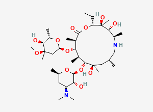 Two-dimensional chemical structure of Azithromycin EP Impurity A, CAS 76801-85-9
