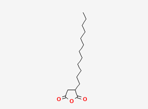 Two-dimensional chemical structure of Dodecylsuccinic anhydride