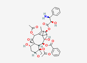 Two-dimensional chemical structure of N-Debenzoyltaxol
