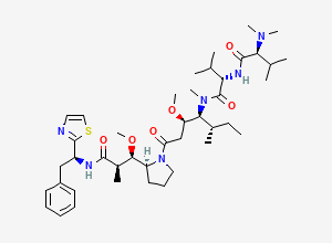 Two-dimensional chemical structure of Dolastatin 10