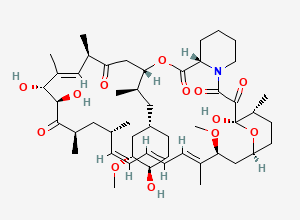 Two-dimensional chemical structure of 27-O-demethyl-rapamycin/ Desmethylsirolimus, CAS 141392-23-6
