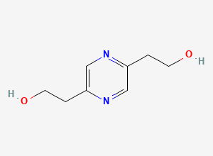 Two-dimensional chemical structure of Clavulanate Potassium EP Impurity A / Pyrazinediethanol, CAS 4744-51-8