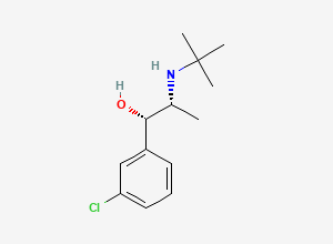 Two-dimensional chemical structure of Bupropion Dihydro (R,S)-Isomer and Enantiomer/ rac erythro-Dihydrobupropion, CAS 99102-04-2