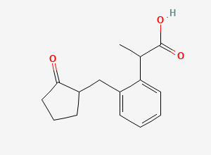 Two-dimensional chemical structure of o-Loxoprofen (Mixture of Diastereomers), CAS 1027400-34-5