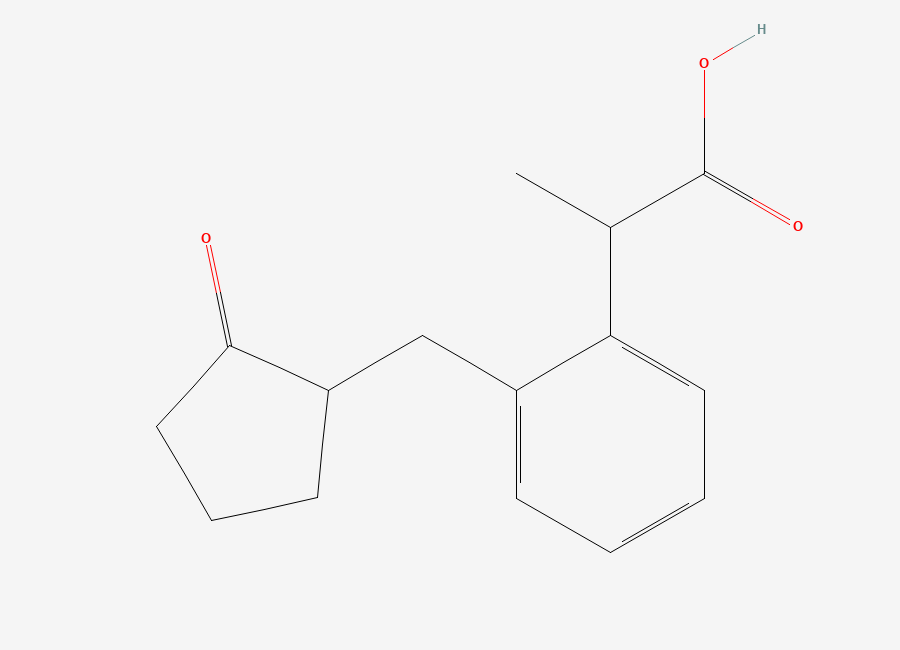 Two-dimensional chemical structure of o-Loxoprofen (Mixture of Diastereomers), CAS 1027400-34-5
