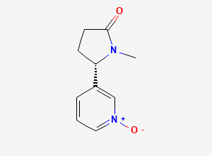 Two-dimensional chemical structure of (S)-Cotinine N-Oxide, CAS 36508-80-2