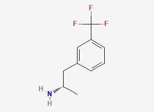 Two-dimensional chemical structure of (S)-Norfenfluramine