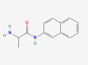 Two-dimensional chemical structure of DL-Alanine-beta-naphthylamide