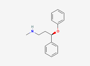 Two-dimensional chemical structure of Desmethyl Atomoxetine Impurity, CAS 1212823-01-2