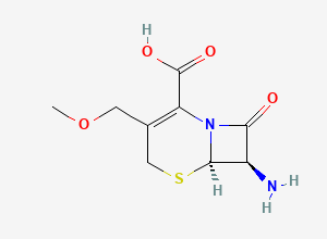 Two-dimensional chemical structure of 7-Amino-3-(methoxymethyl)-3-cephem-4-carboxylic Acid/ 7-AMCA, CAS 24701-69-7